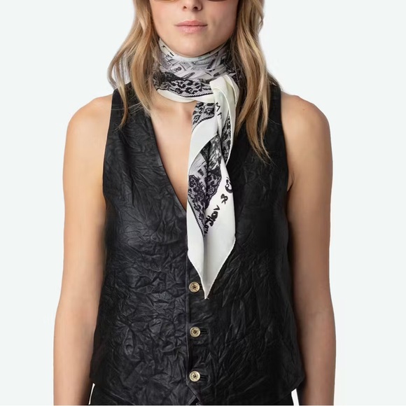 Blondie 85 Zadigcity Night Silk Scarf from Zadig& Voltaire - Picture 2 of 15